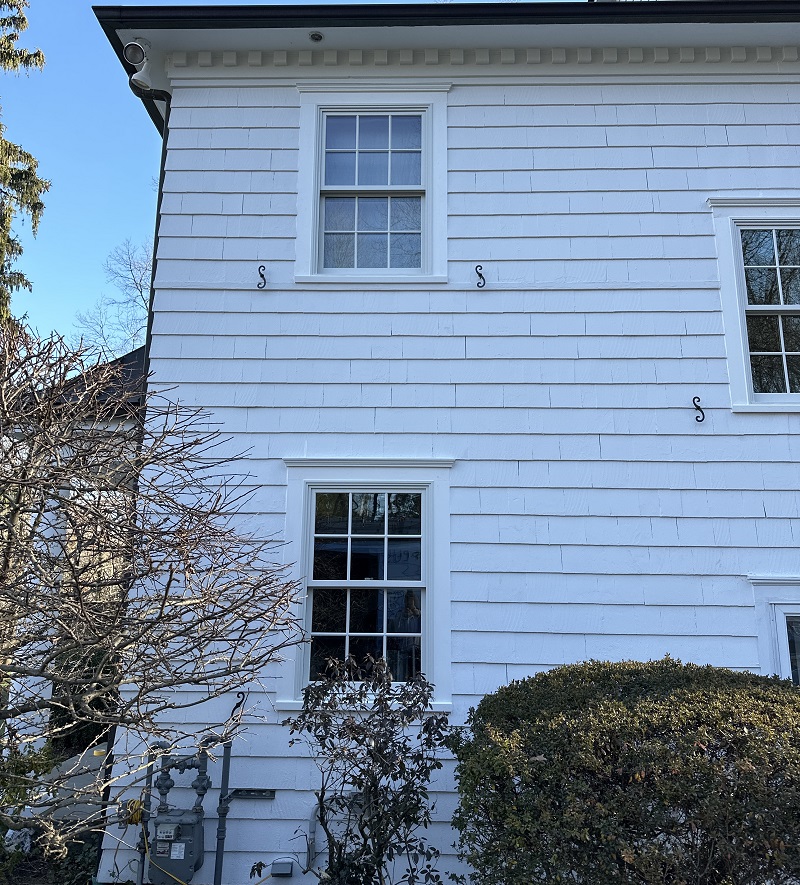 Exterior PVC trim is rot free